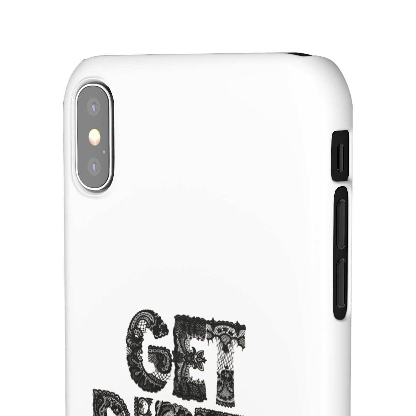 Get Dirty in Paris White Snap Case