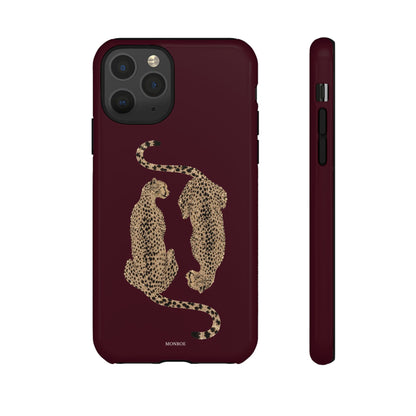 Burgundy Cheetah Tough Case