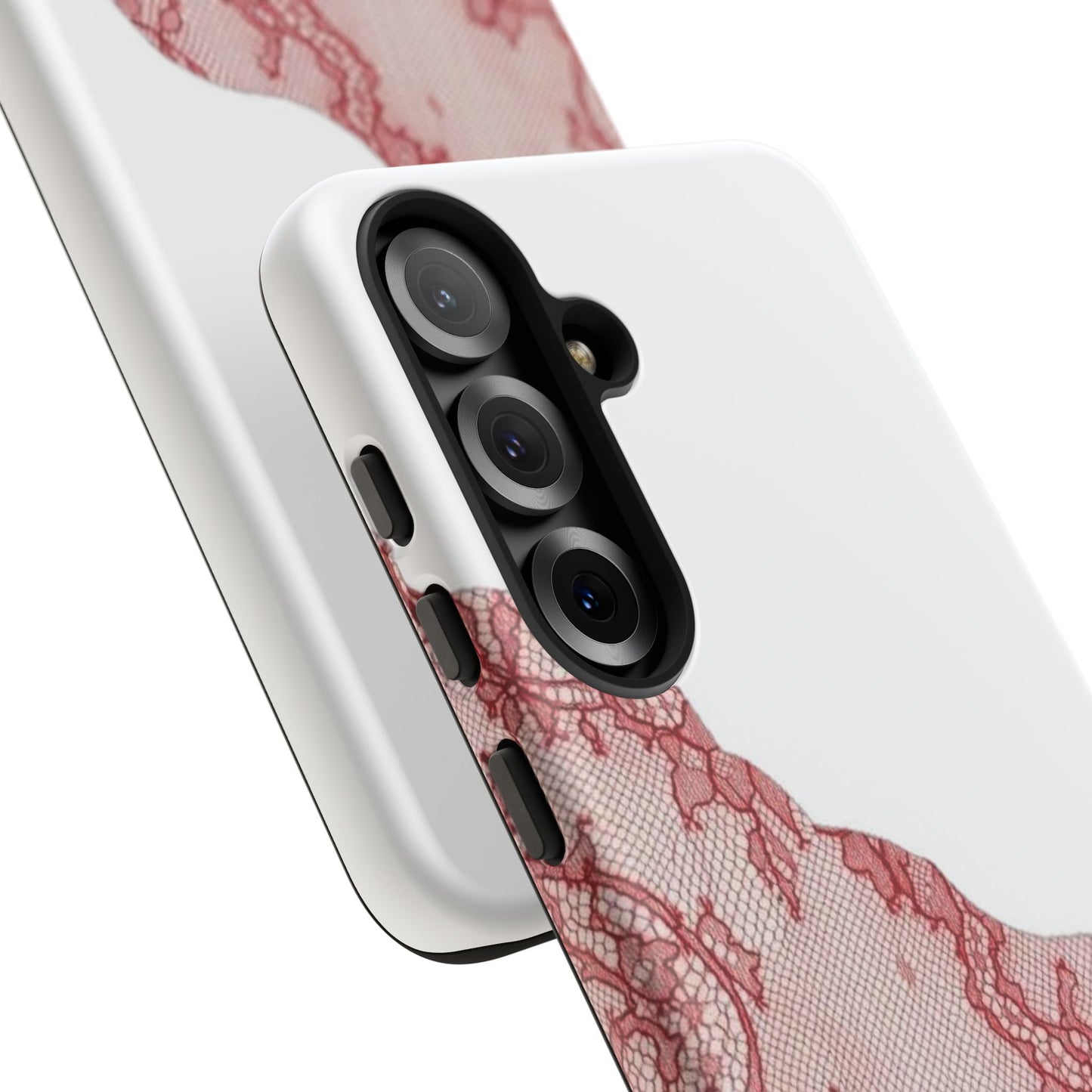 Red Lace Edge Tough Phone Case