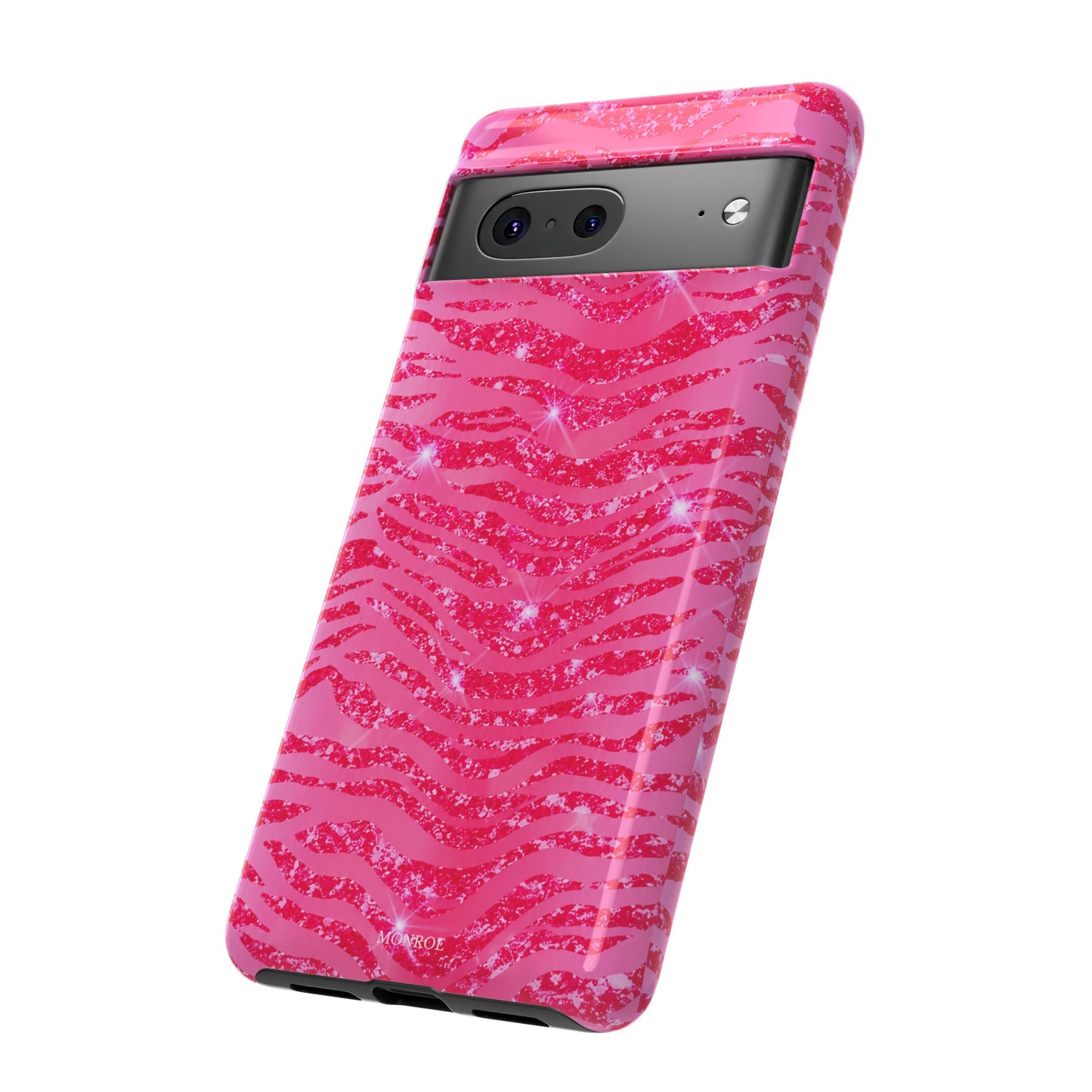 Pink Glitter Zebra Tough Case