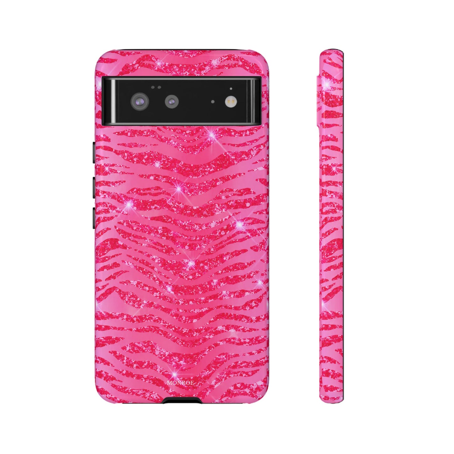 Pink Glitter Zebra Tough Case