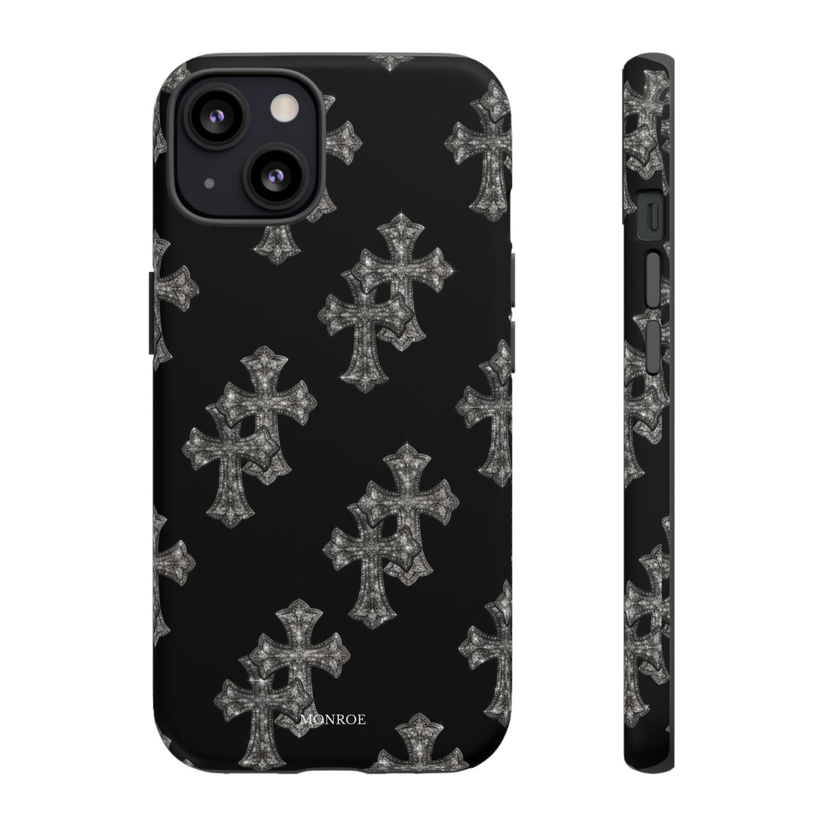 Black Crystal Cross Tough Case