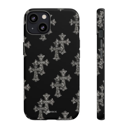 Black Crystal Cross Tough Case