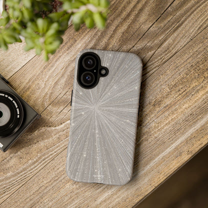 Sparkling Silver Burst Tough Case