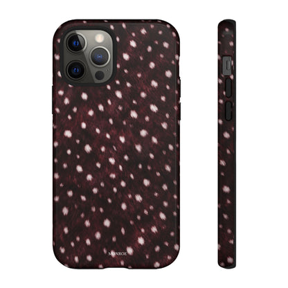 Burgundy Spotted Fur Tough Case