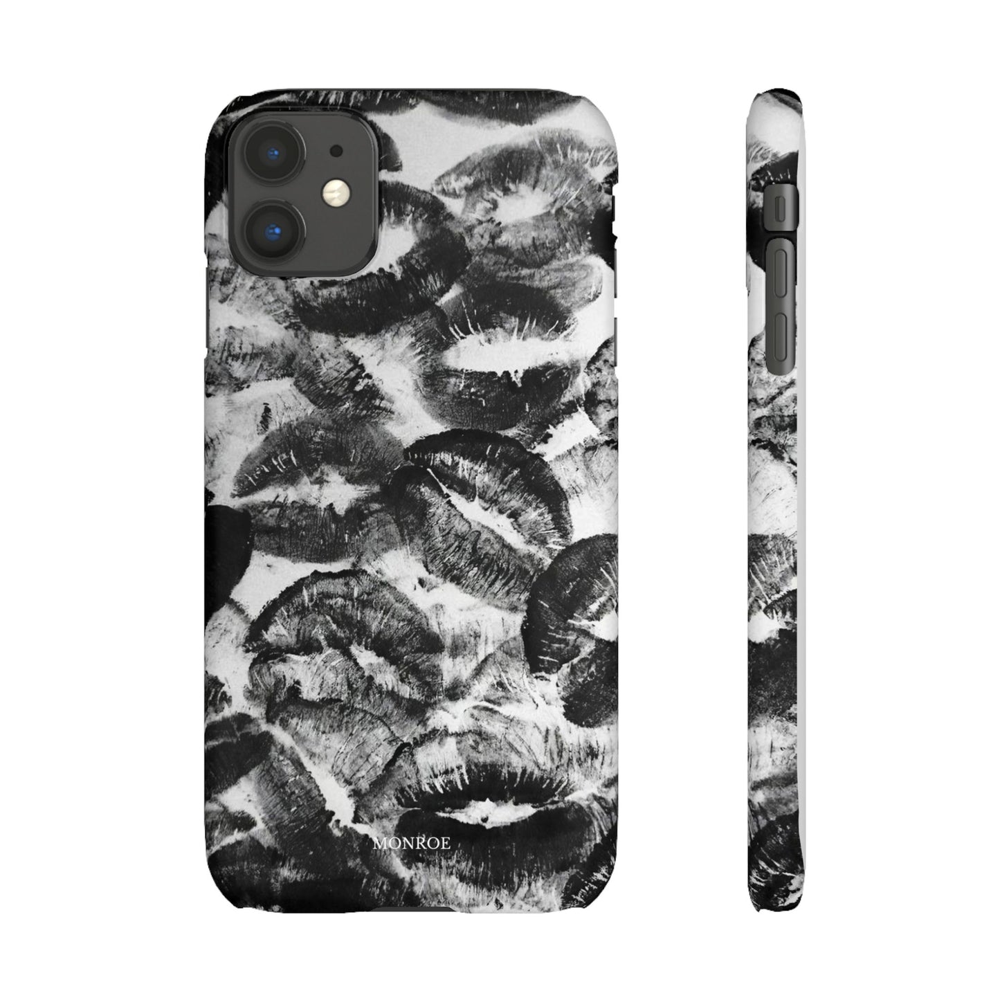 Black & White Kiss Print Case