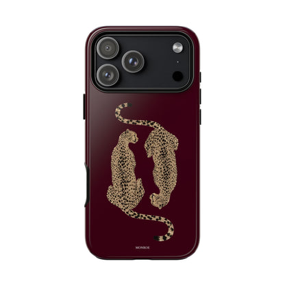 Burgundy Cheetah Tough Case