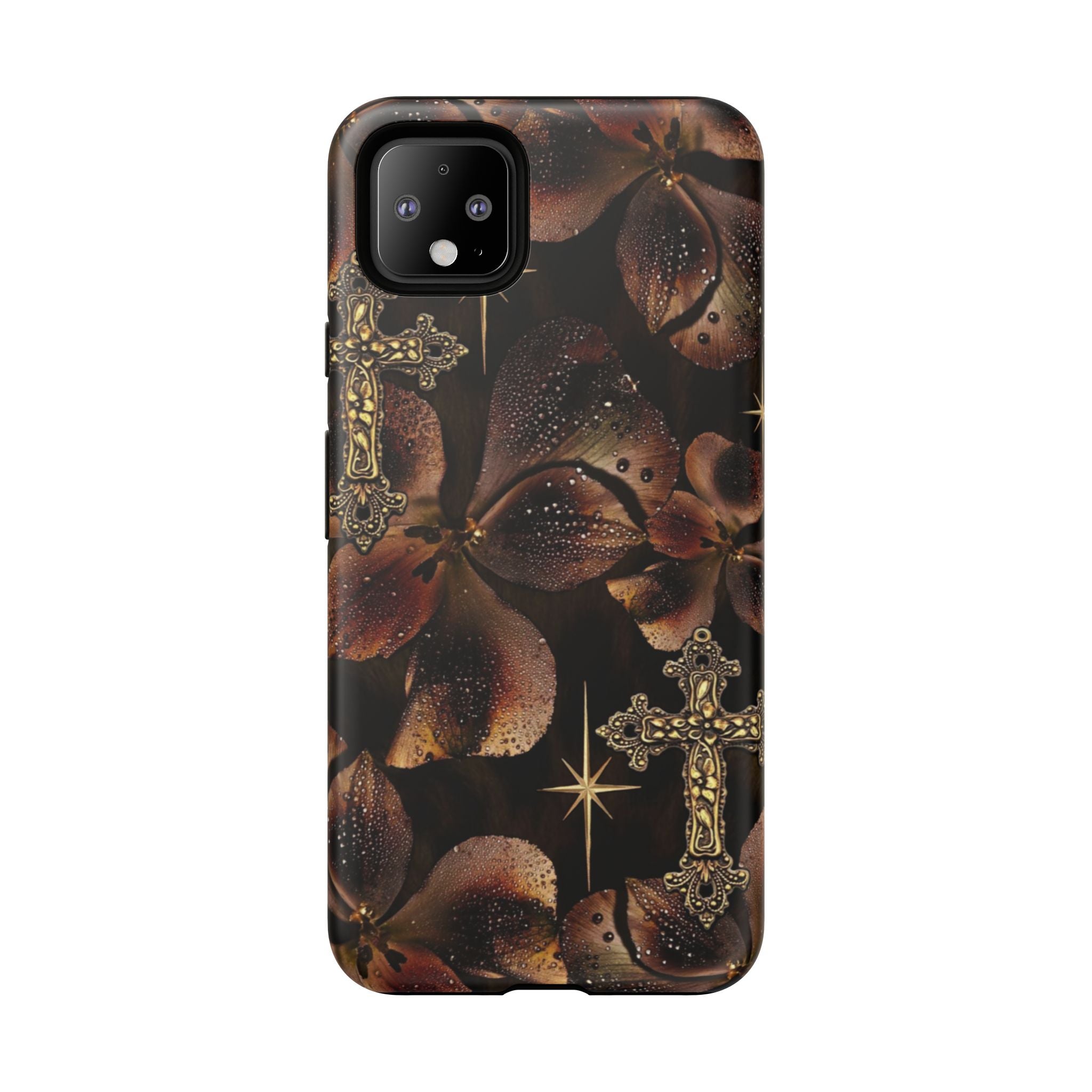 Floral Cross Pattern Tough Case