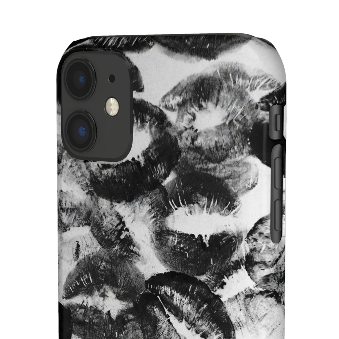 Black & White Kiss Print Case