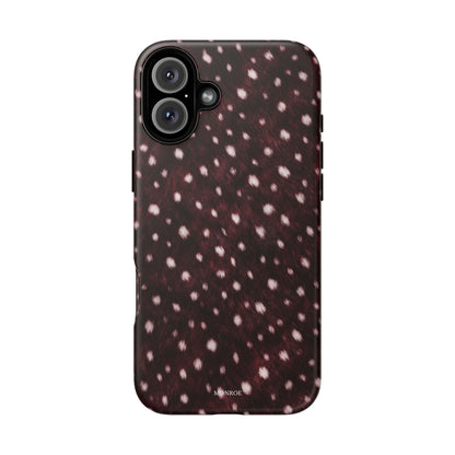 Burgundy Spotted Fur Tough Case