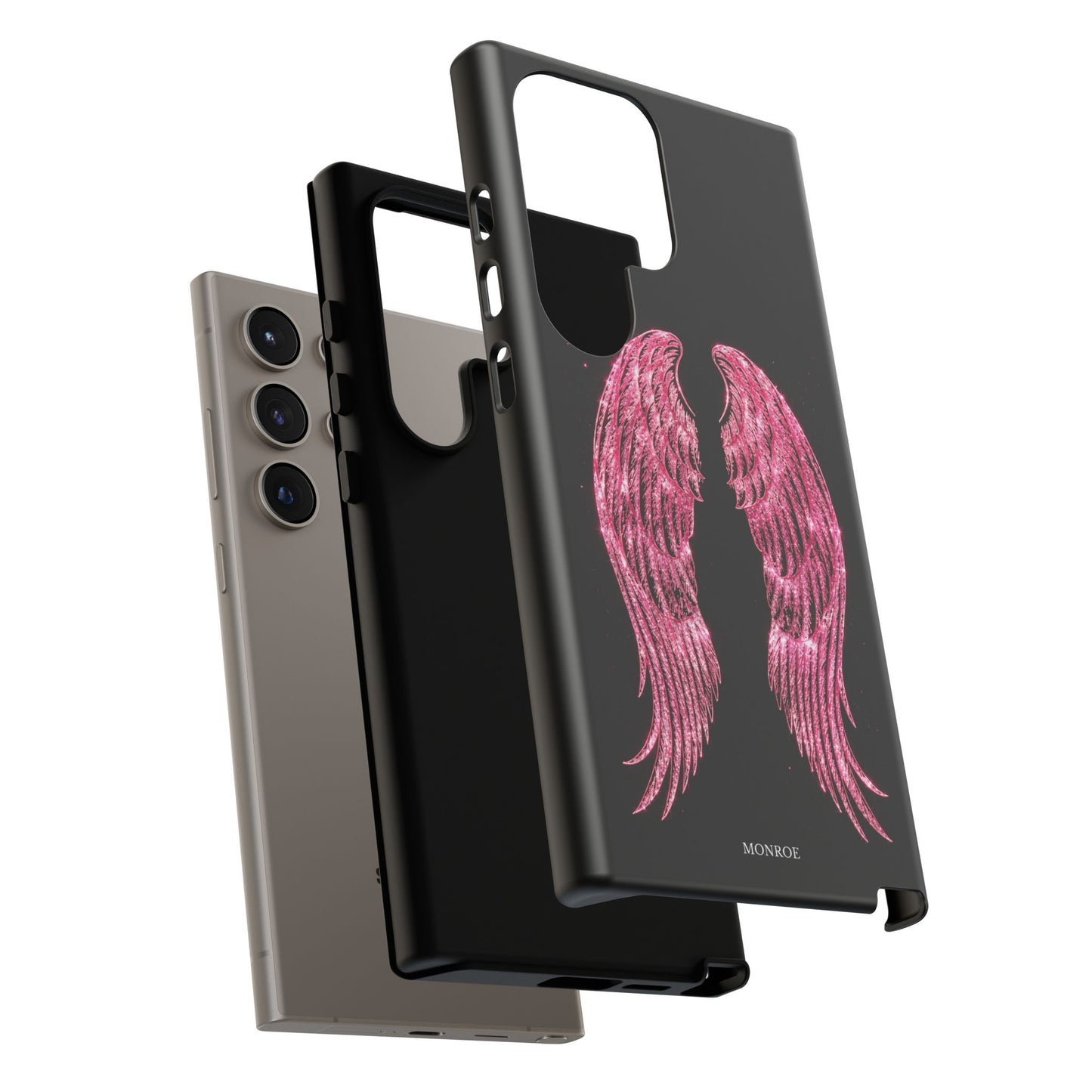 Pink Glitter Angel Tough Case
