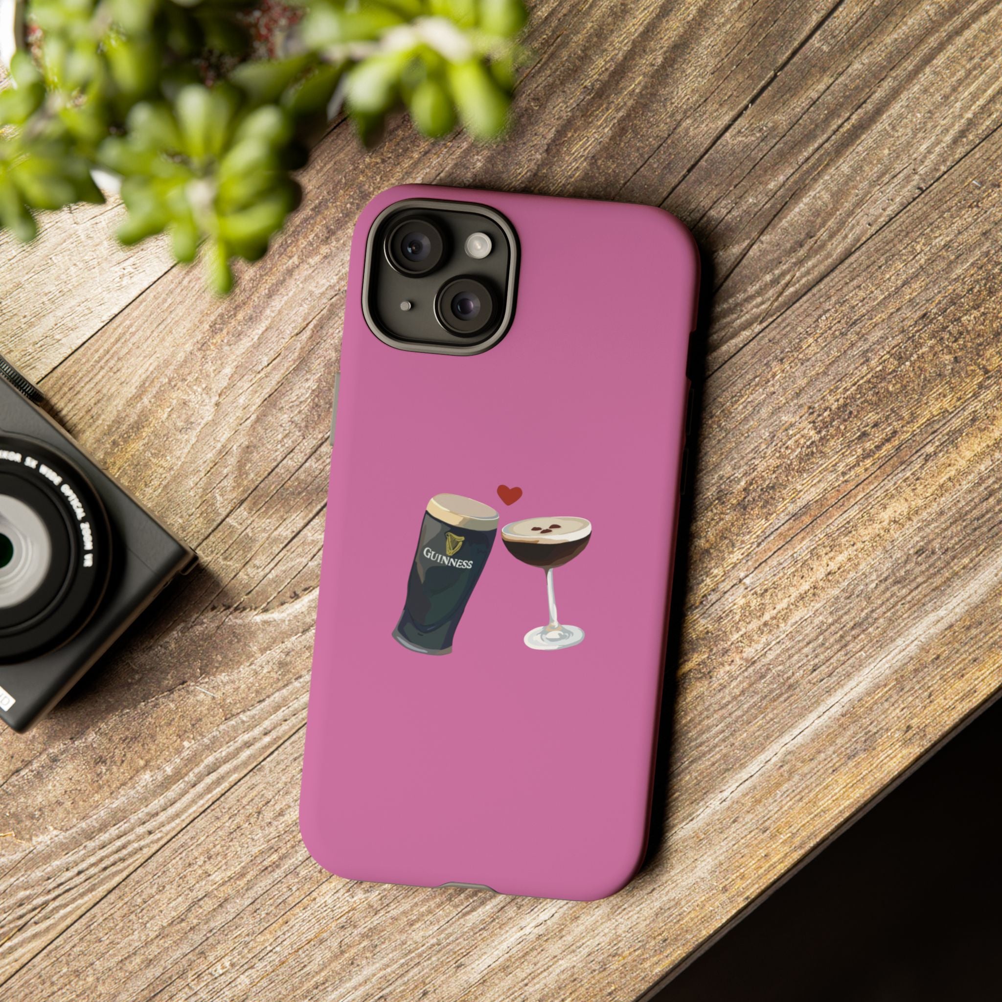 Pint & Wine Glass (Pink) Tough Case