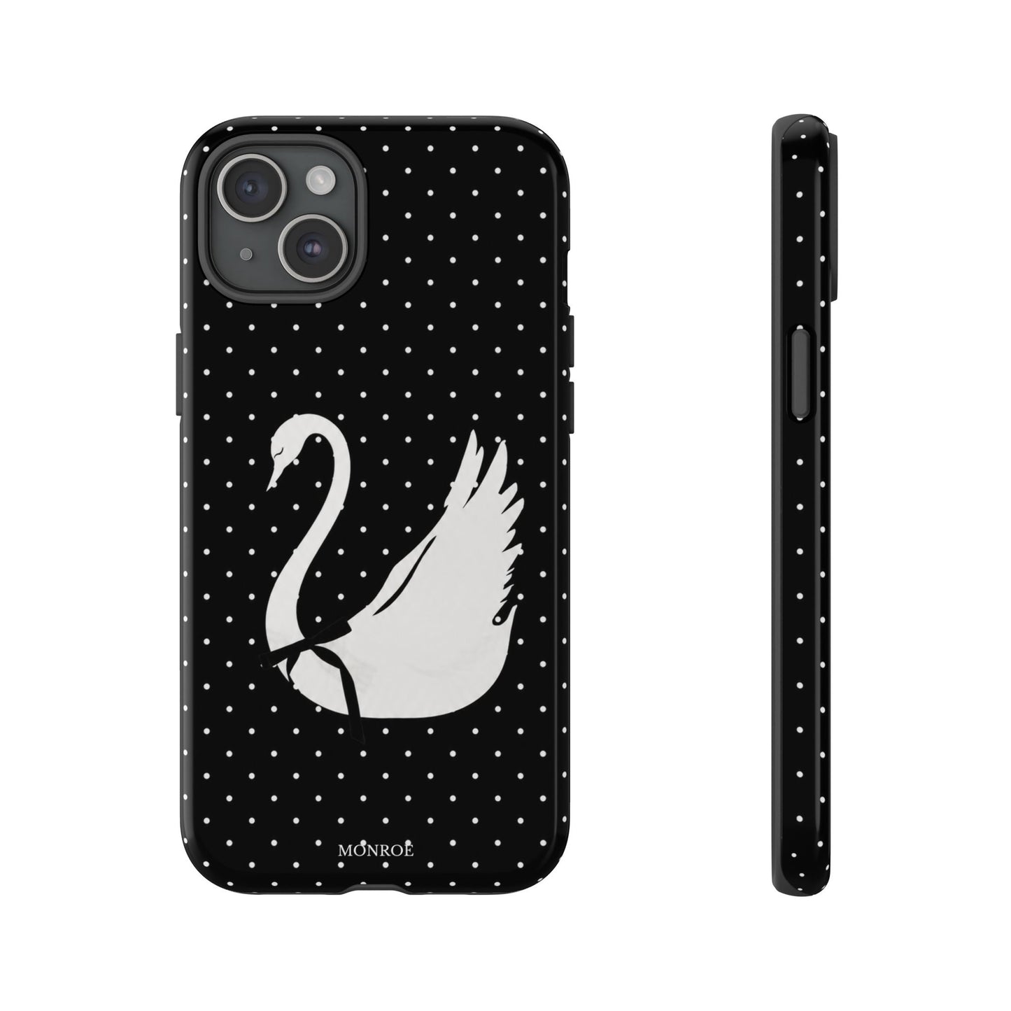 Black Swan Polka Dot Tough Phone Case