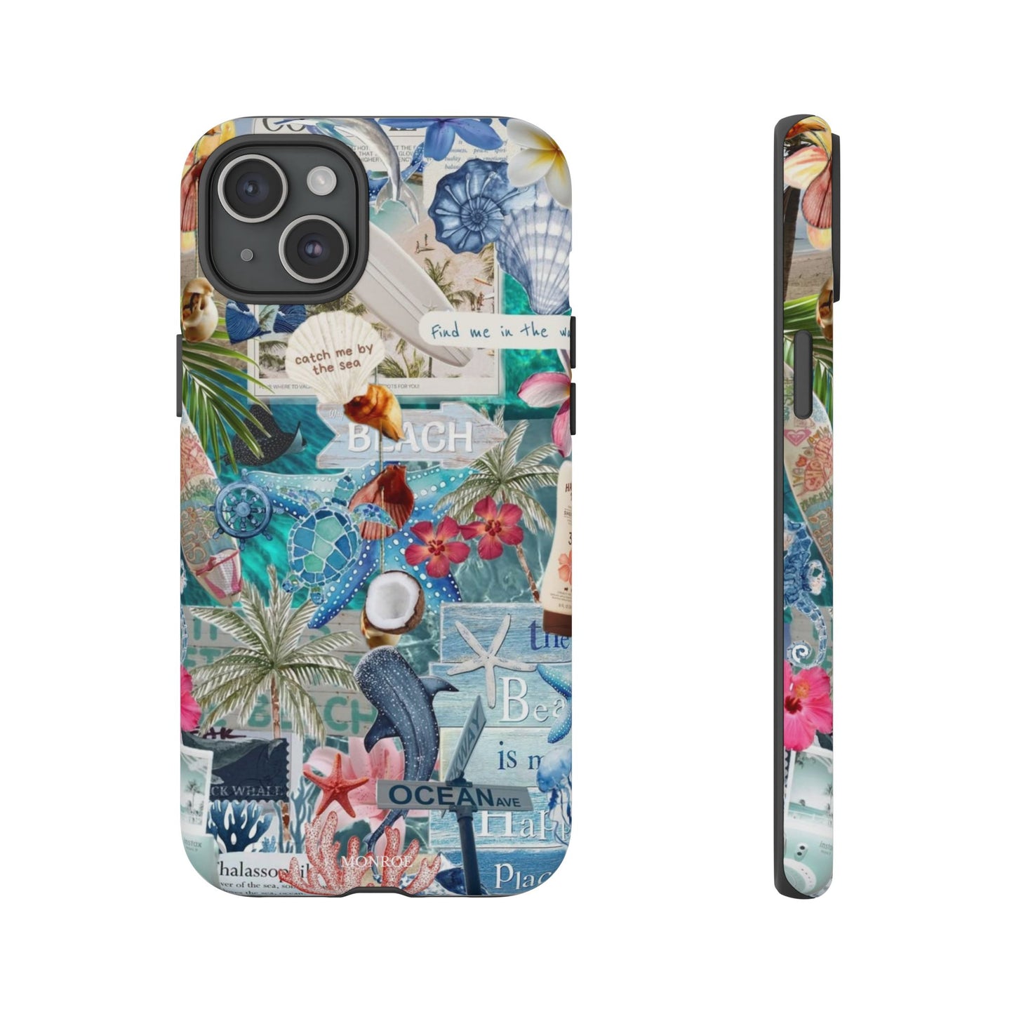 Tropical Beach Collage Tough Case