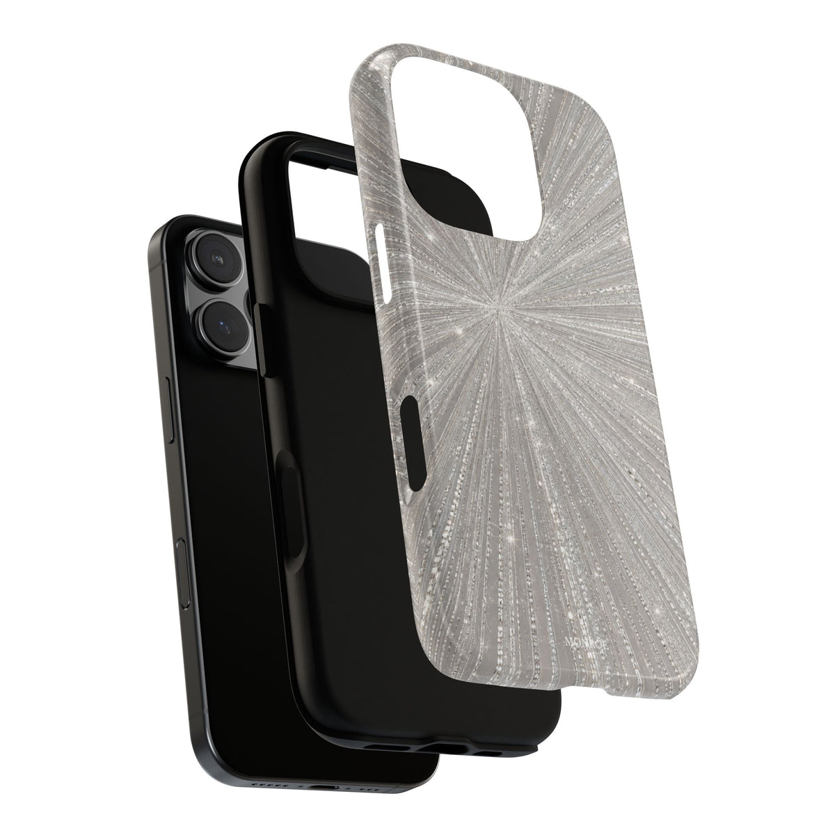 Sparkling Silver Burst Tough Case