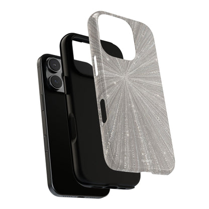 Sparkling Silver Burst Tough Case