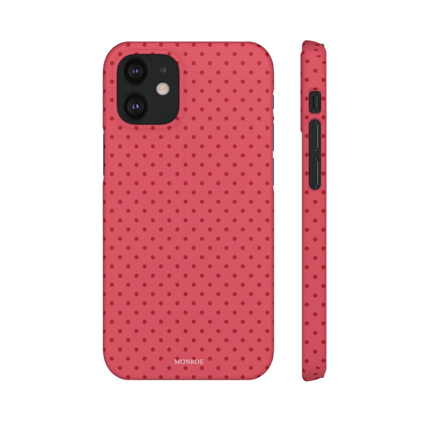 Coral Polka Dot Snap Phone Case