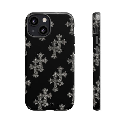 Black Crystal Cross Tough Case