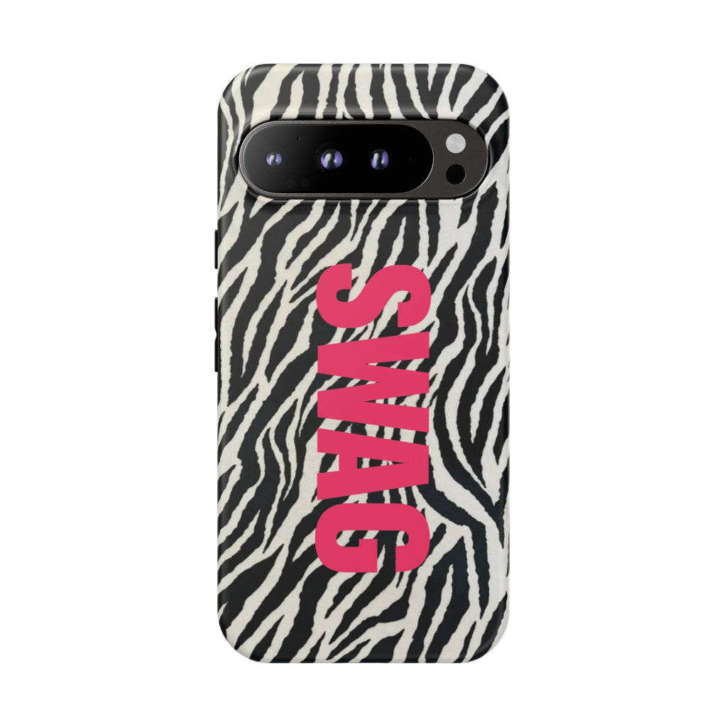 'SWAG' Zebra Print Tough Case