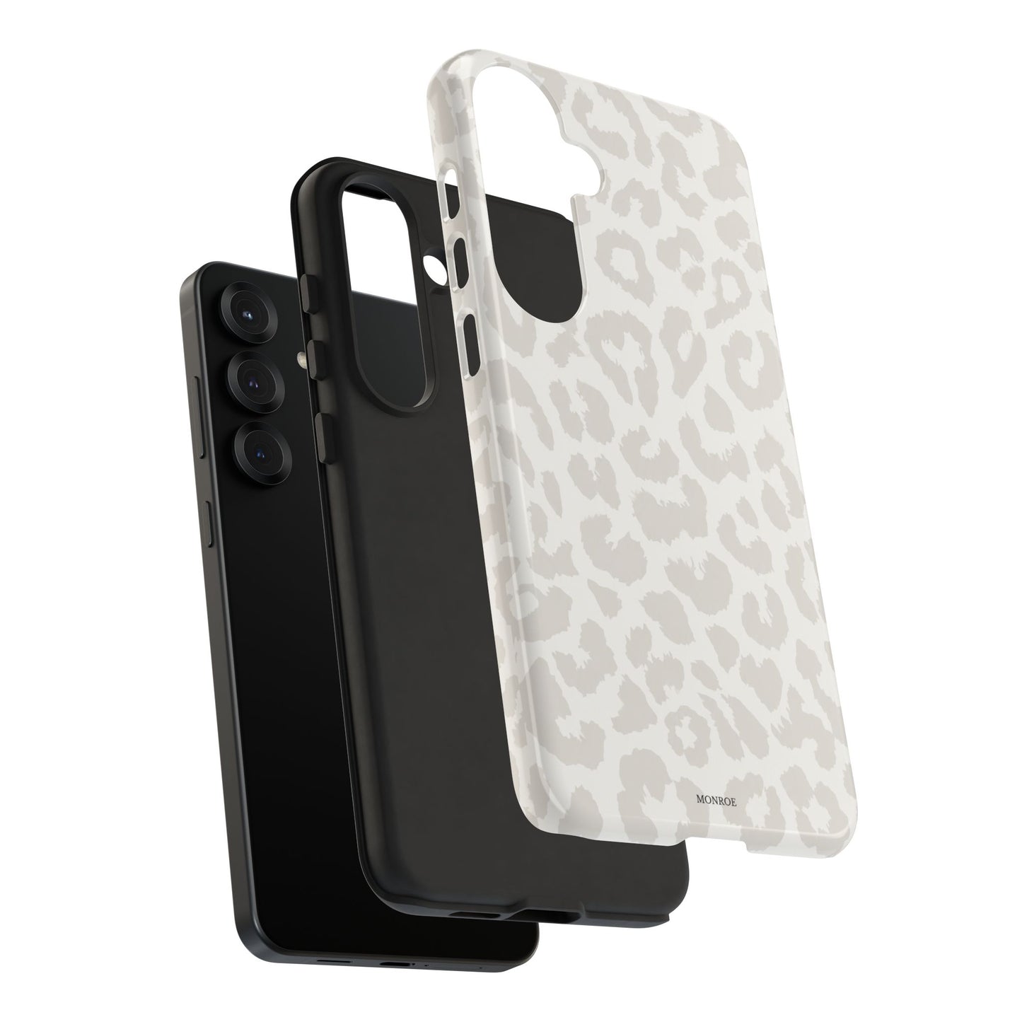 White Leopard Print Tough Case