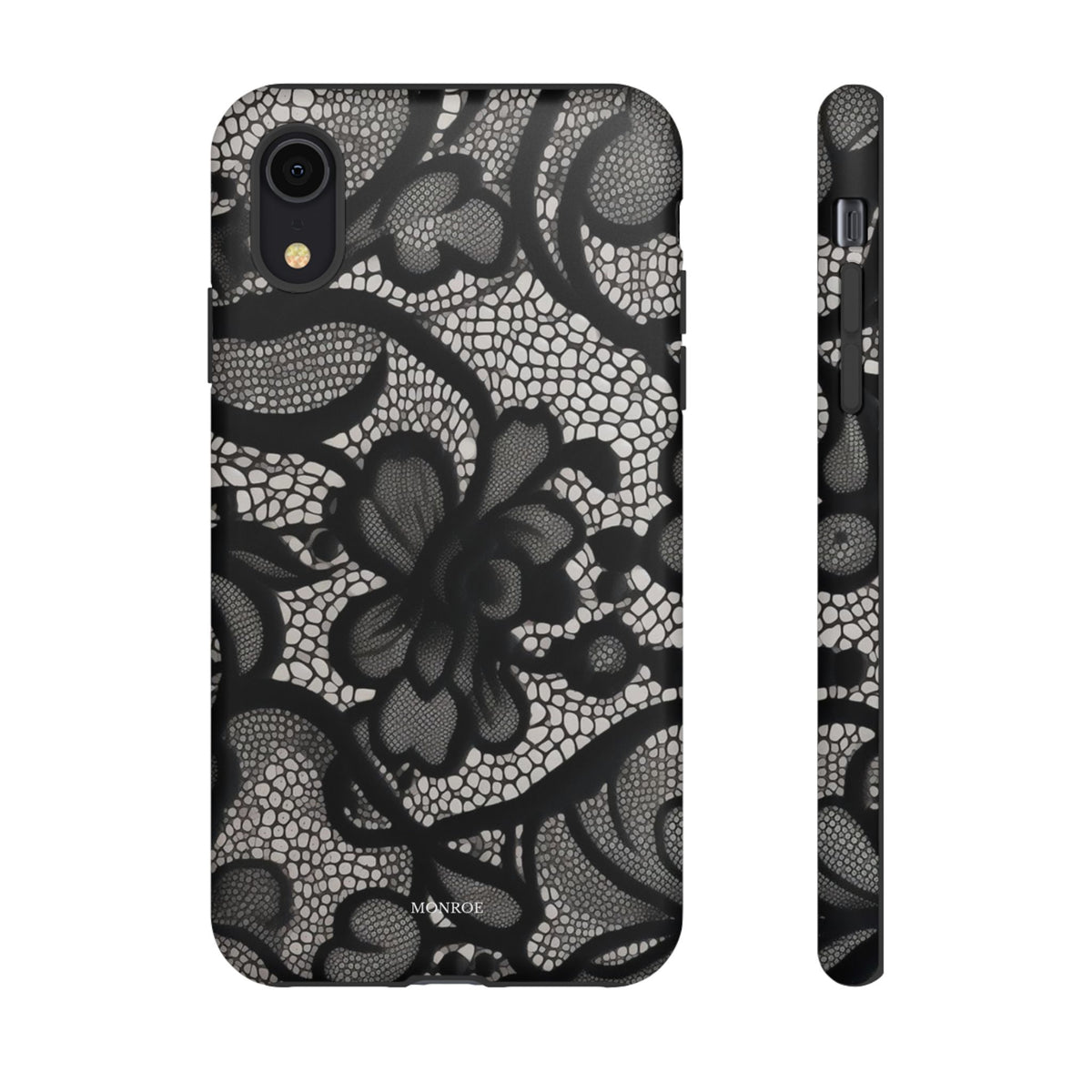 Black Vintage Lace Tough Case