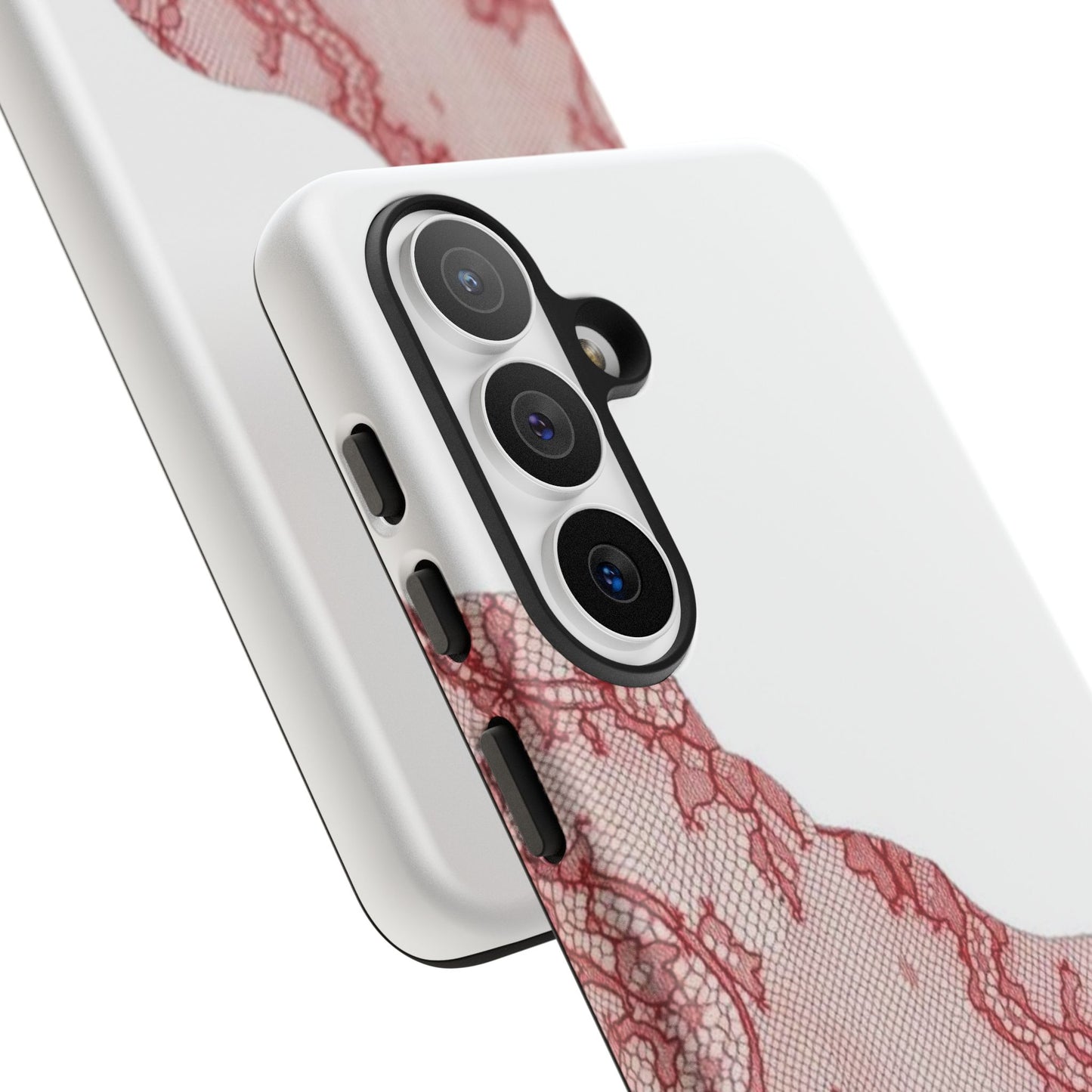 Red Lace Edge Tough Phone Case