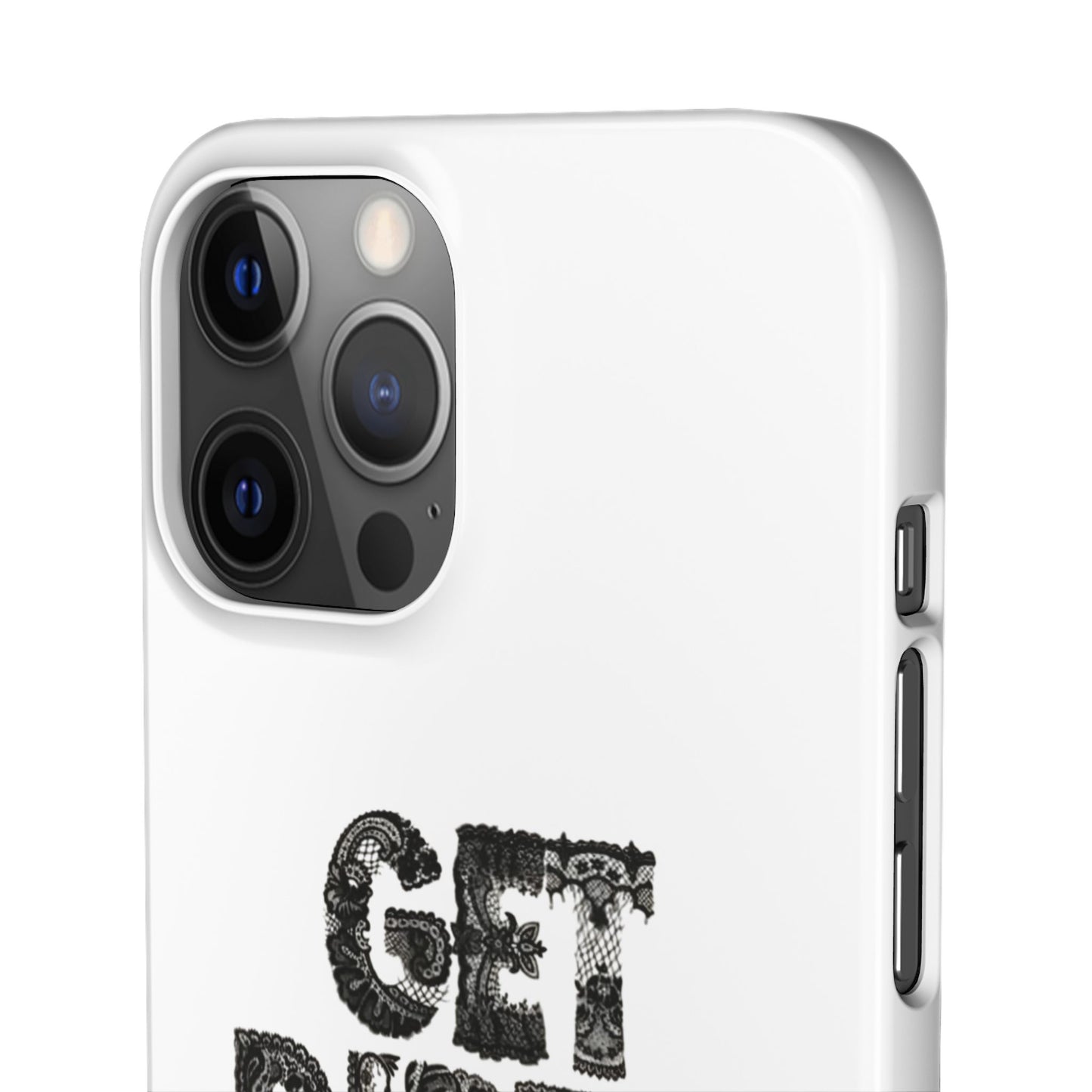 Get Dirty in Paris White Snap Case
