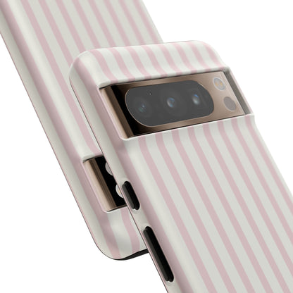 Light Pink Stripe Tough Phone Case
