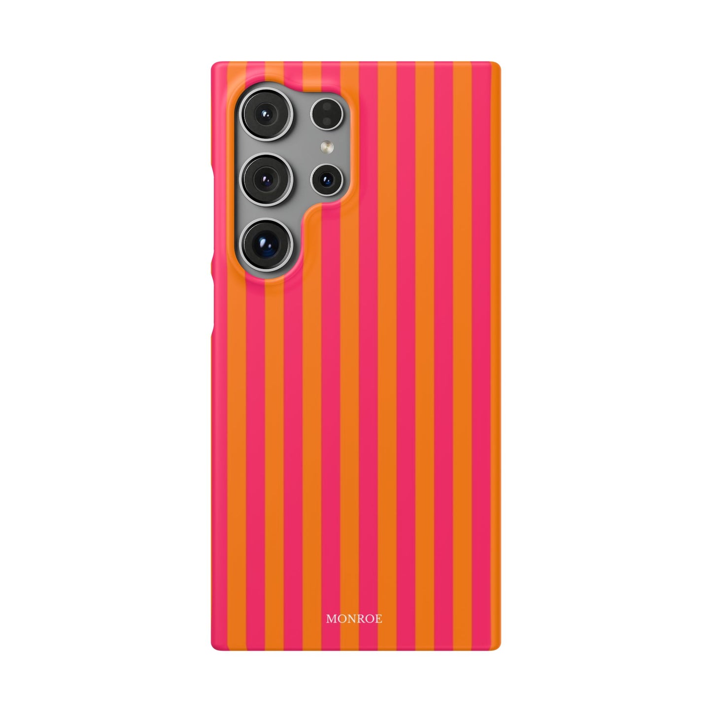Striped Orange & Pink Case