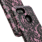 Pink Lace Pattern Tough Phone Case