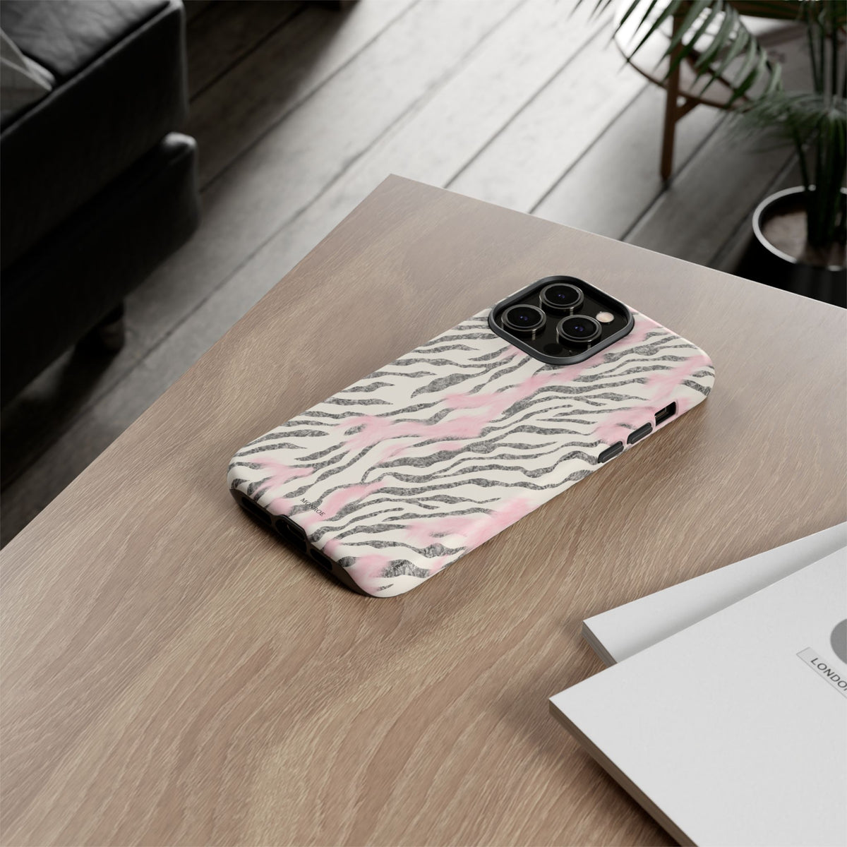 Light Pink Zebra Tough Case