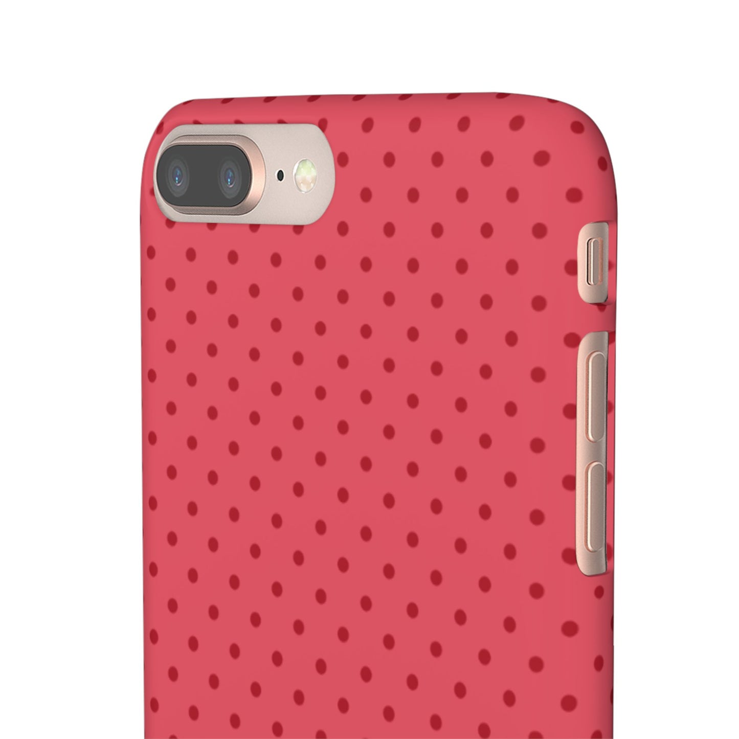 Coral Polka Dot Snap Phone Case