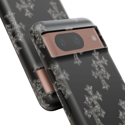 Black Crystal Cross Tough Case
