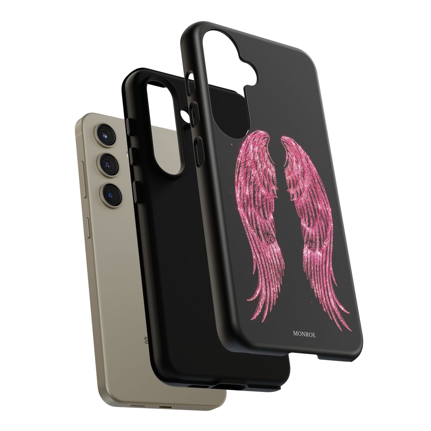 Pink Glitter Angel Tough Case