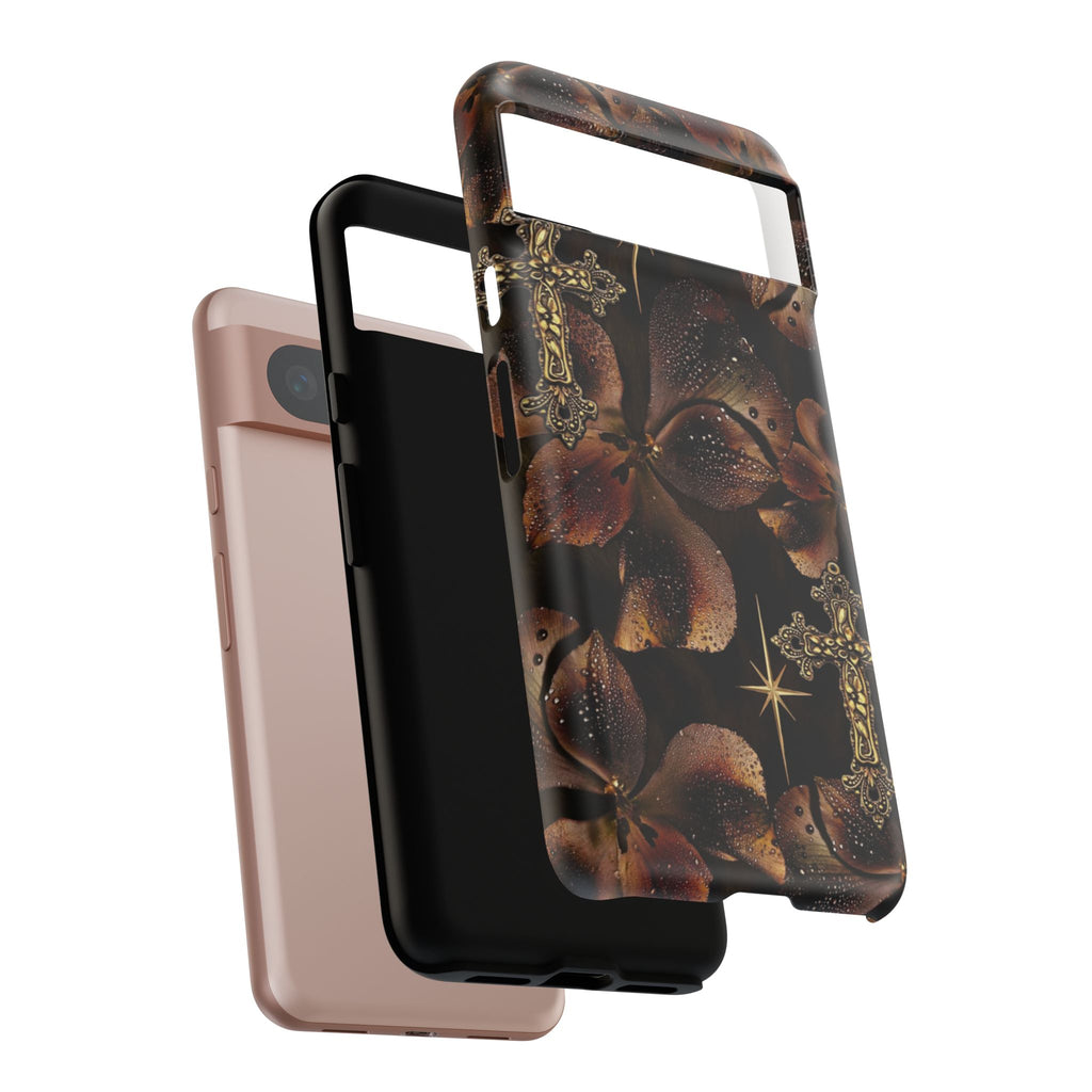 Floral Cross Pattern Tough Case