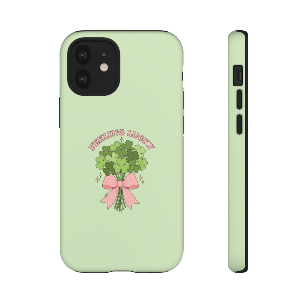 ‘Feeling Lucky' Clover Bouquet Tough Phone Case