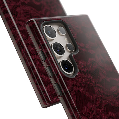Burgundy Lace Tough Case