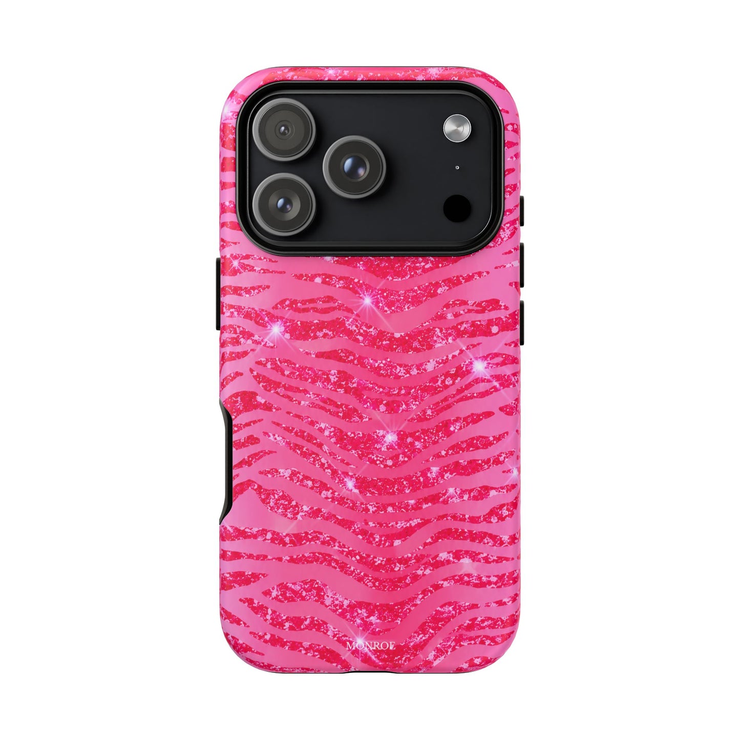 Pink Glitter Zebra Tough Case