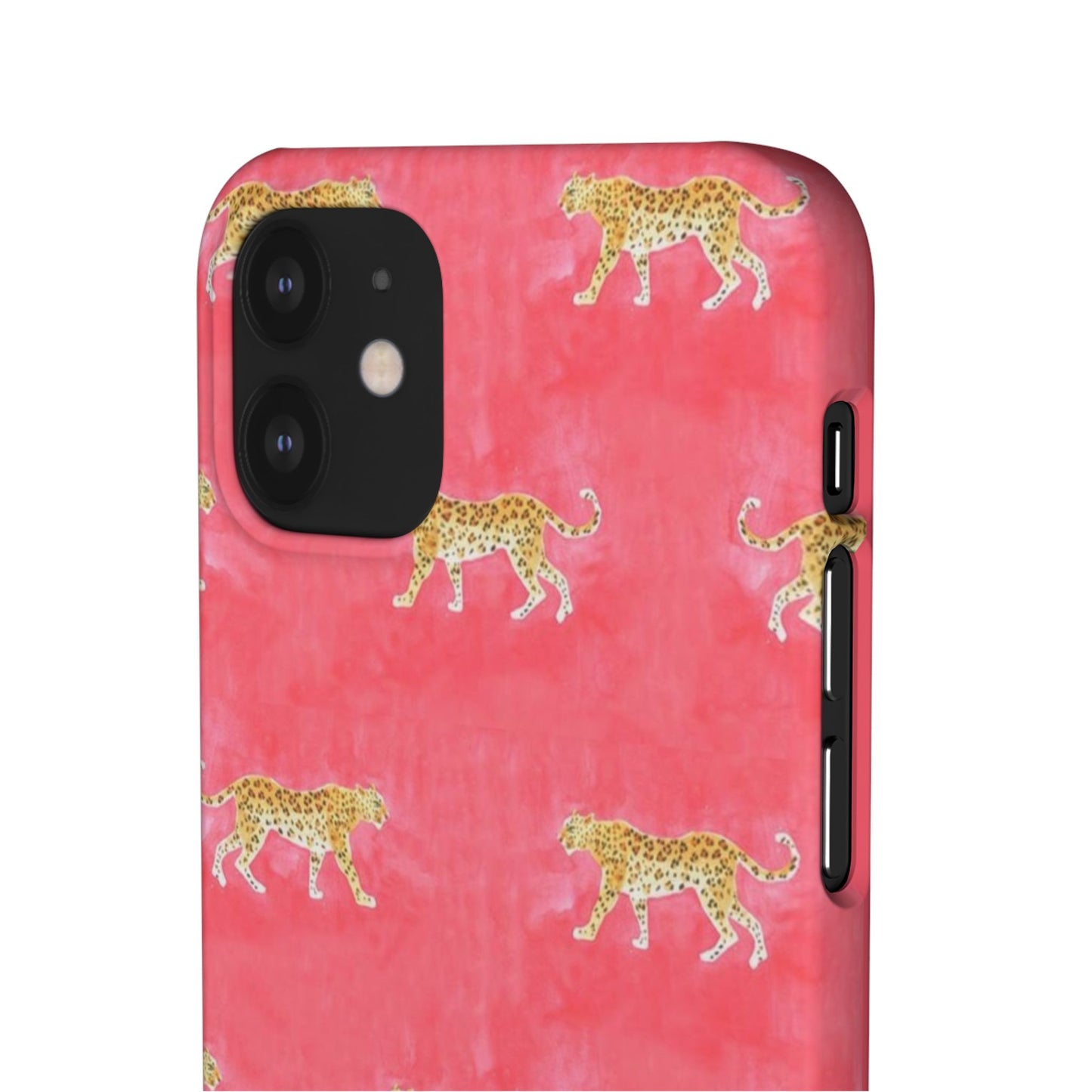 Pink Watercolor Leopard Case