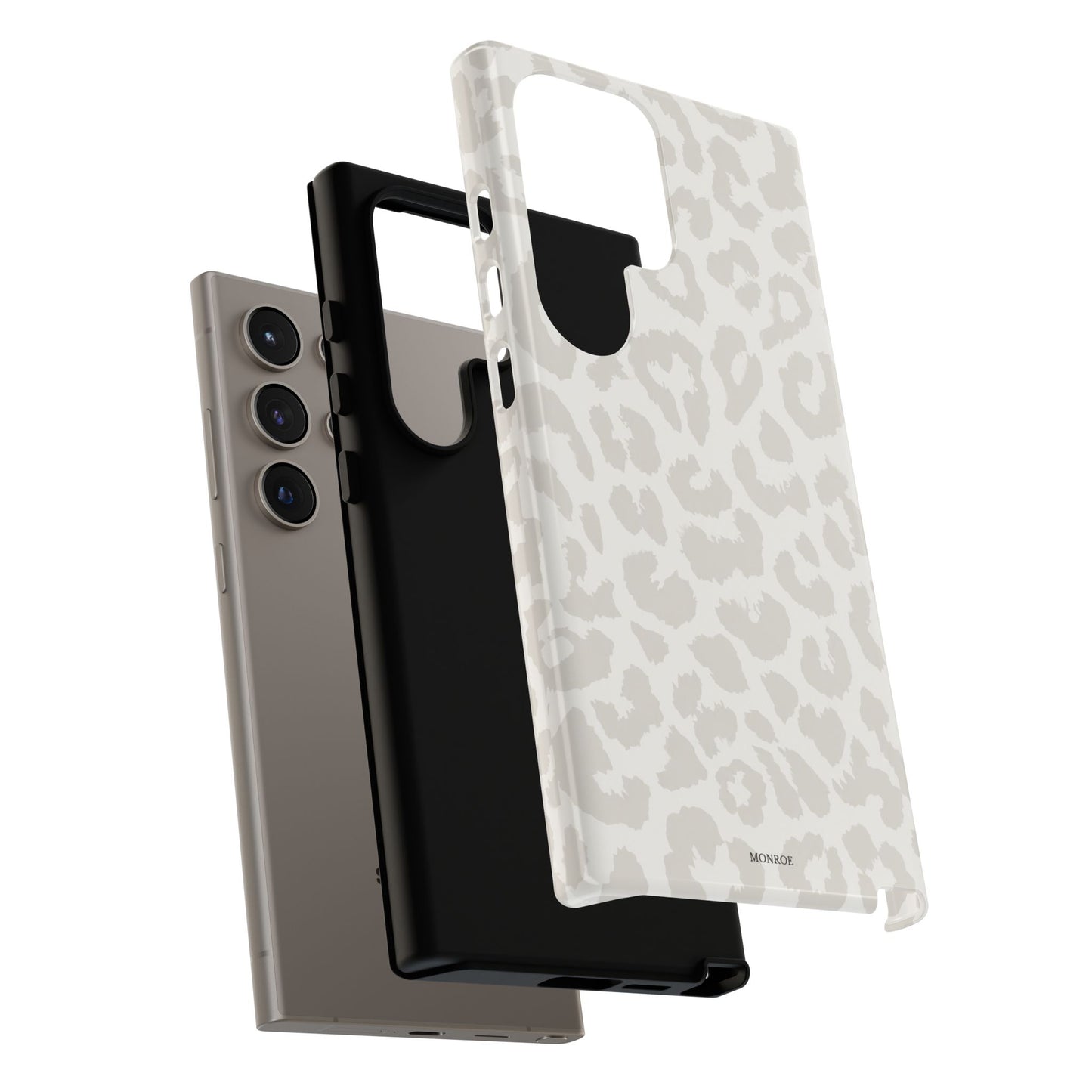 White Leopard Print Tough Case
