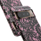 Pink Lace Pattern Tough Phone Case