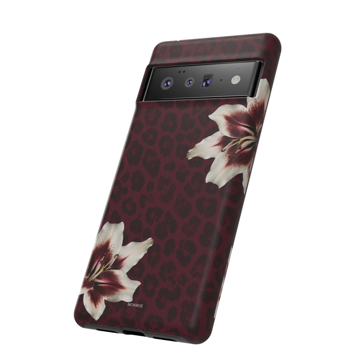 Burgundy Lily Leopard Tough Case