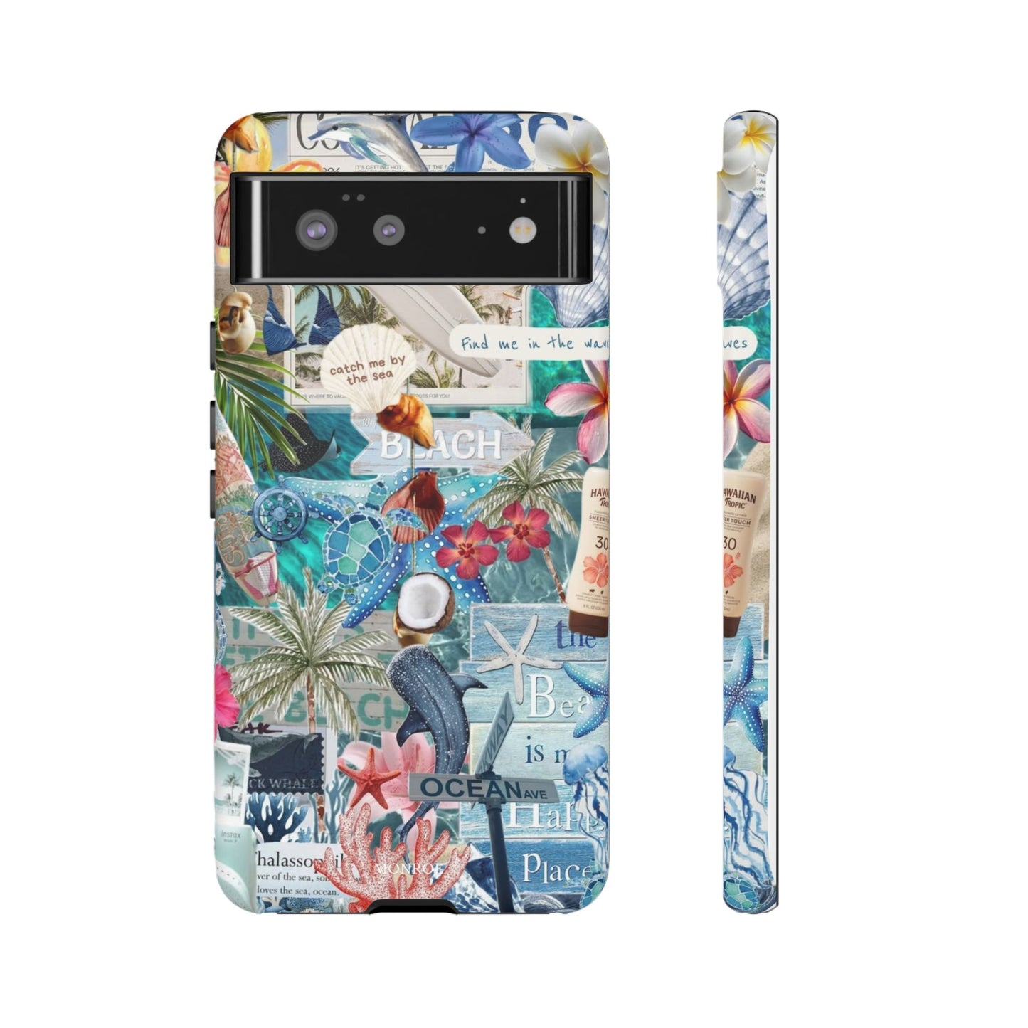 Tropical Beach Collage Tough Case
