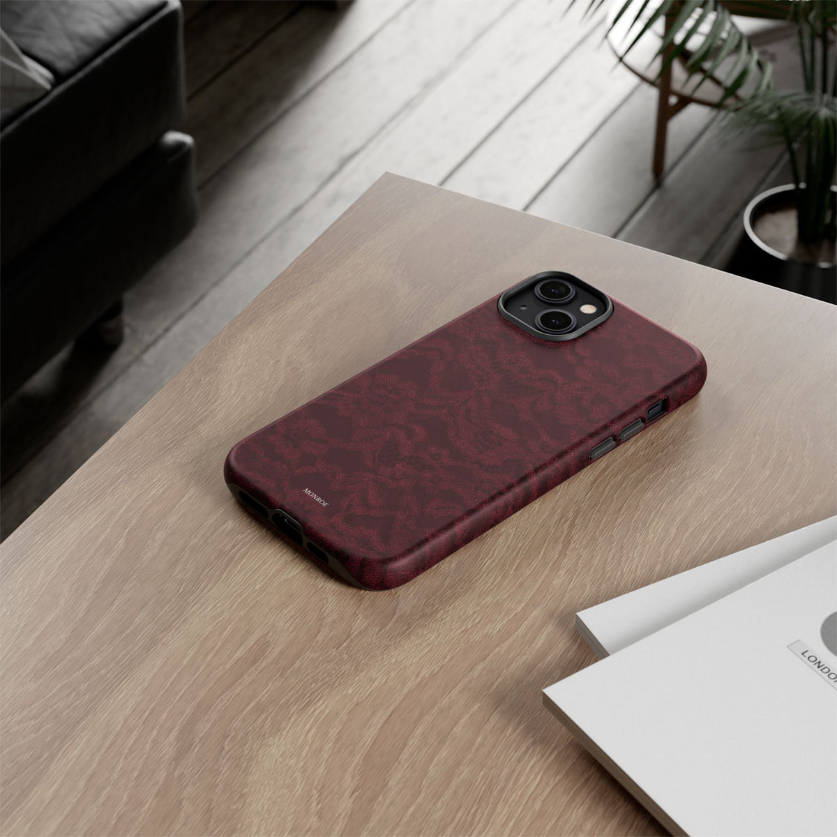 Burgundy Lace Tough Case