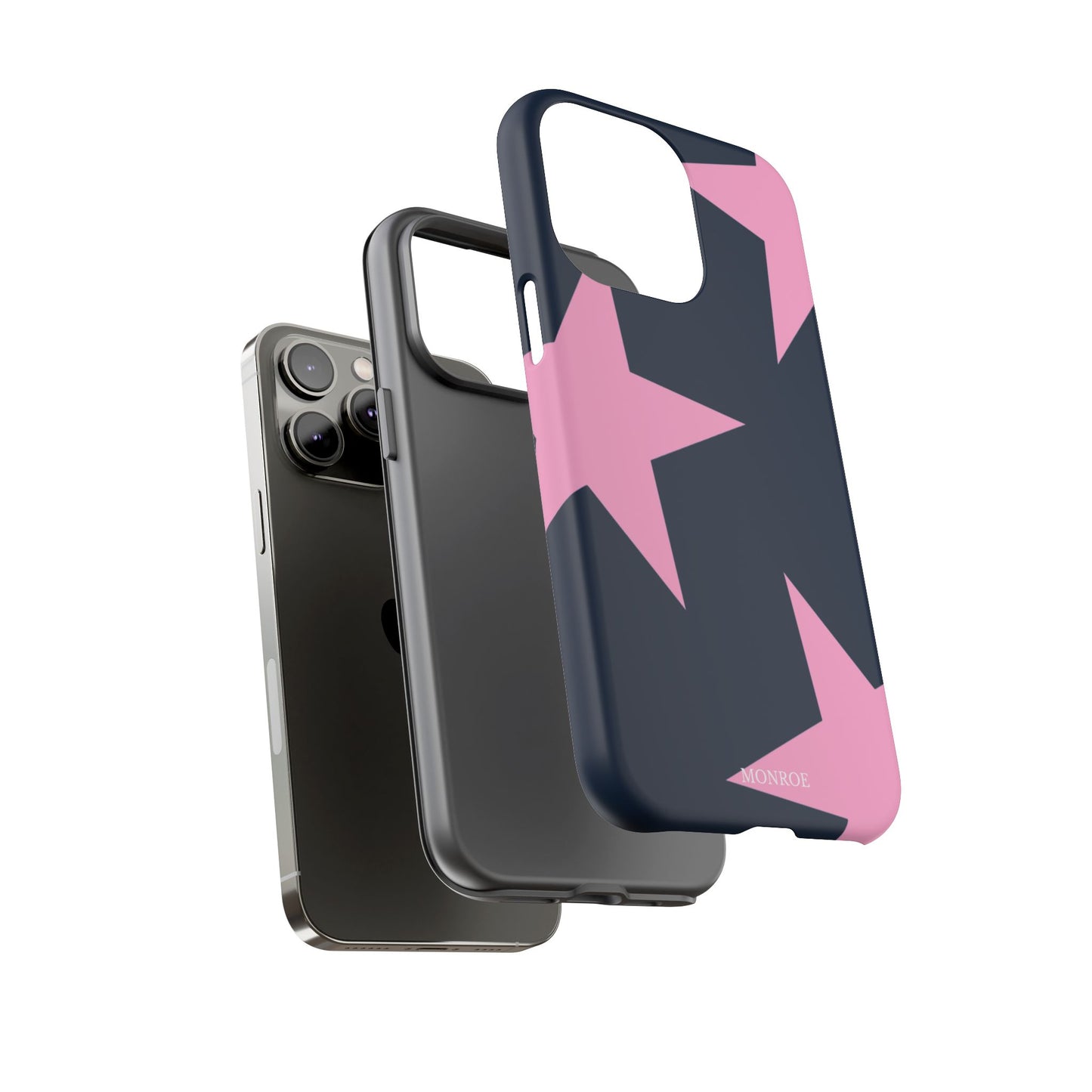 Navy & Pink Star Tough Cover