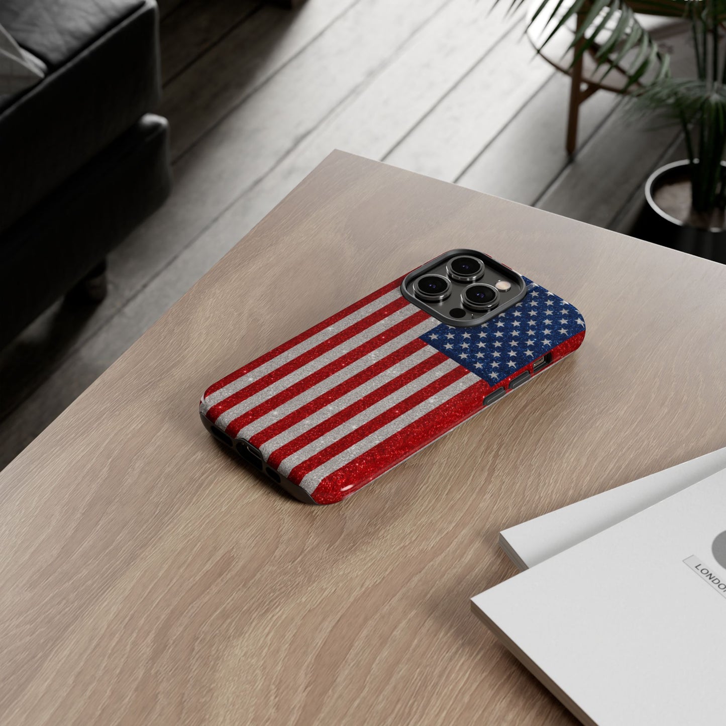 America Glitter Tough Case