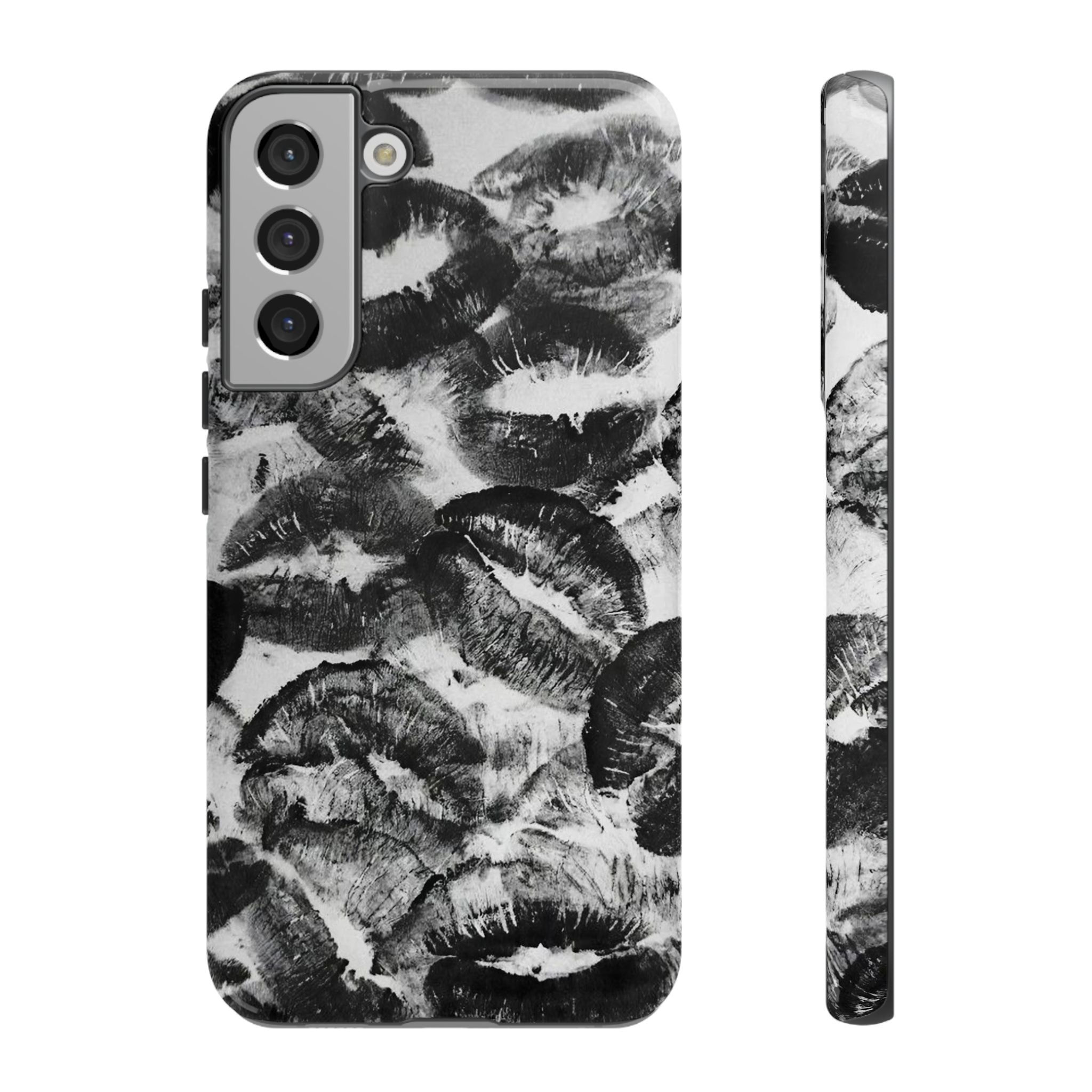 Black and Kiss Design Phone Case