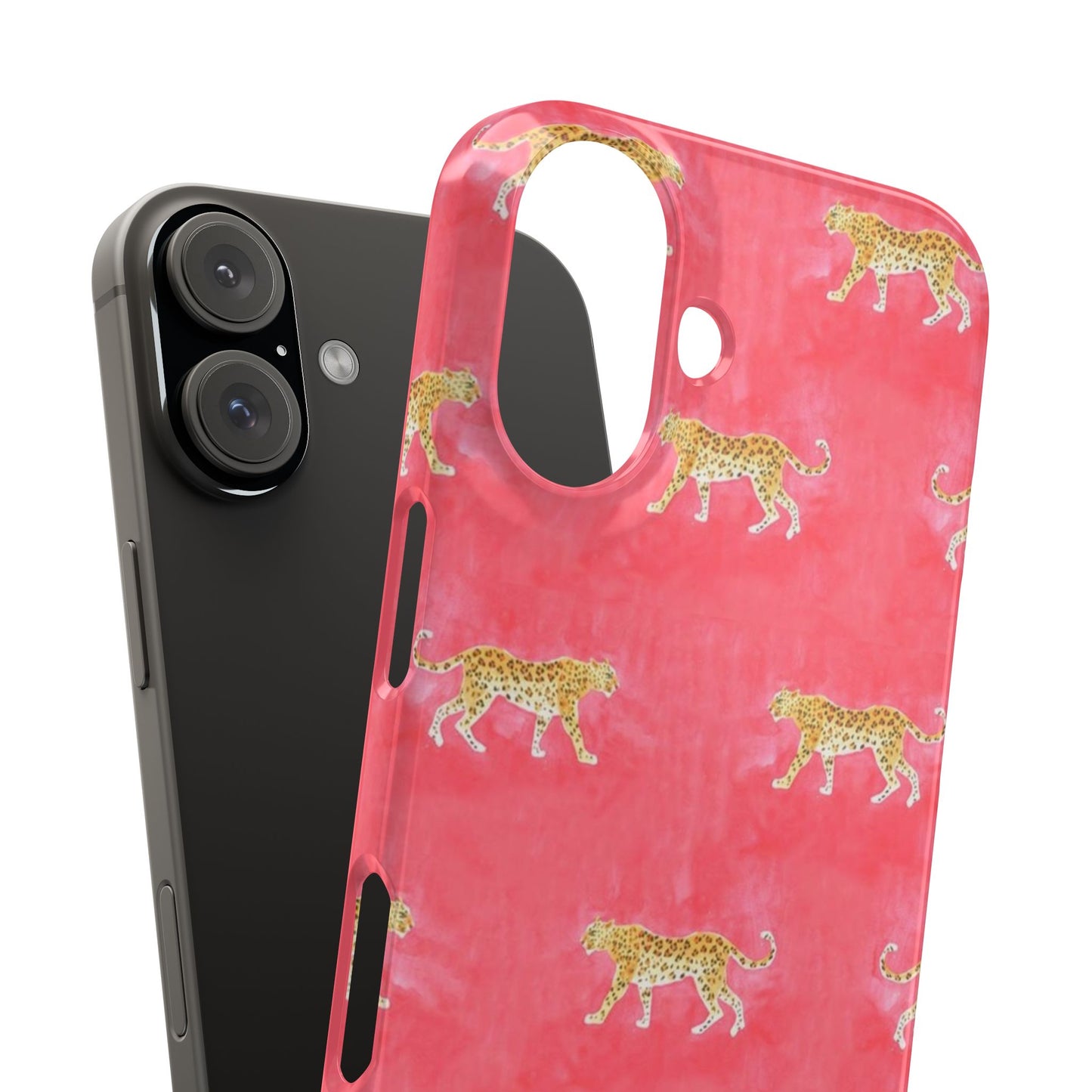 Pink Watercolor Leopard Case