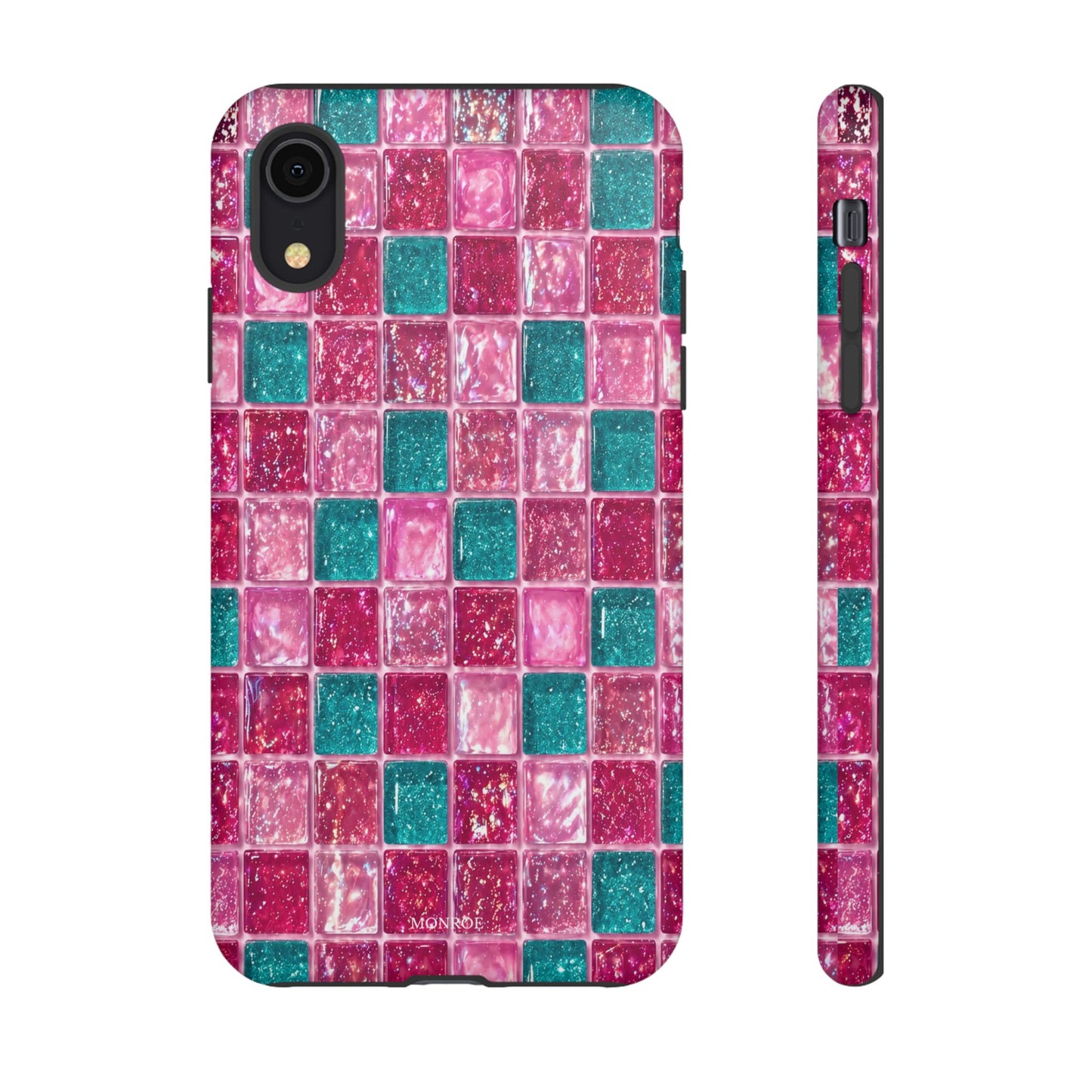 Pink Teal Mosaic Tough Case
