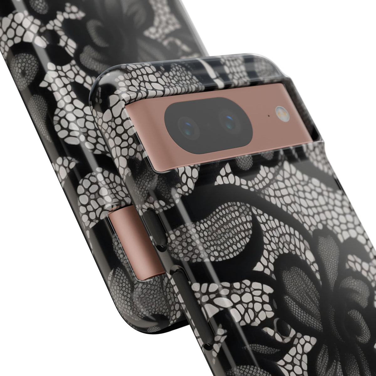 Black Floral Vintage Case